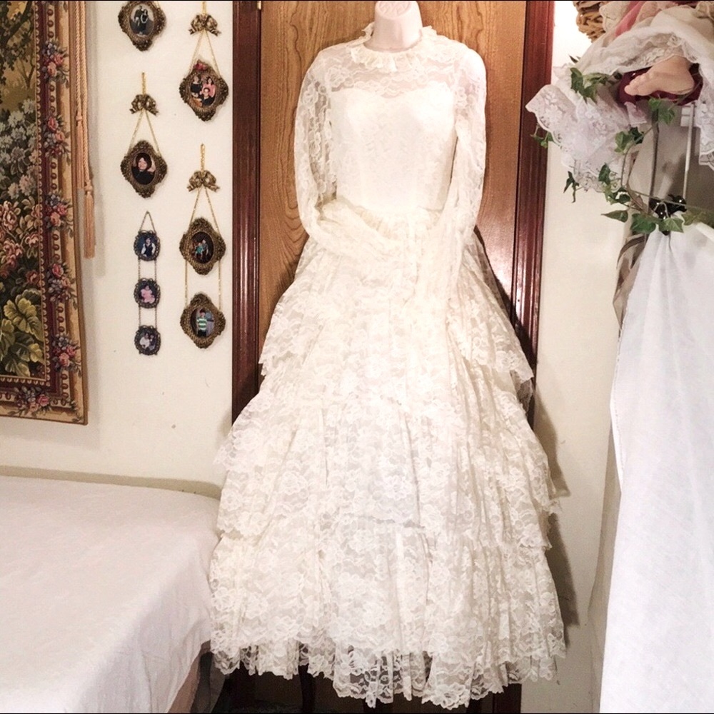 Elegant White Lace Women Dress